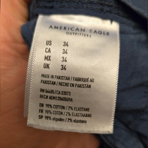 American Eagle Outfitters, Men's size 34, Navy Shorts, Dressy, Next Level Flex - Picture 8 of 9